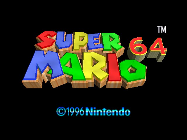 Super Mario 64 and the Colorless Castle Title Screen